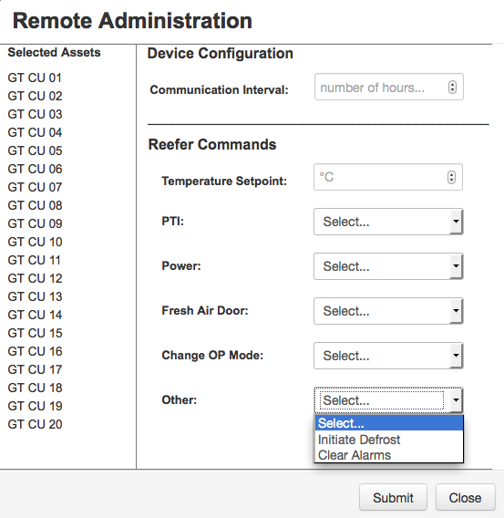 Remote Administration panel